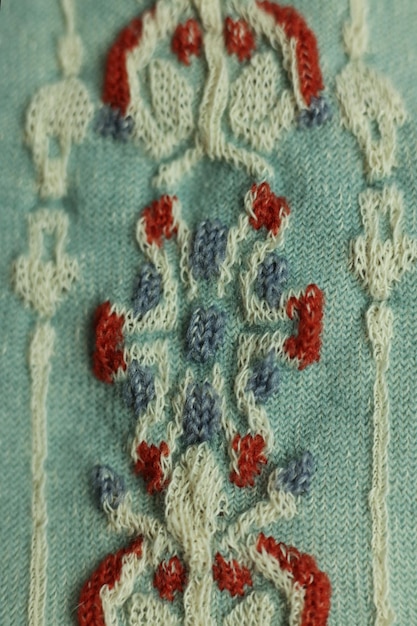 detal haftu na tkaninie